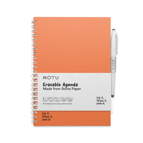Erasable Agenda A5 - Sunset Orange