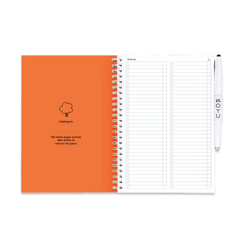 Erasable Agenda A5 - Sunset Orange