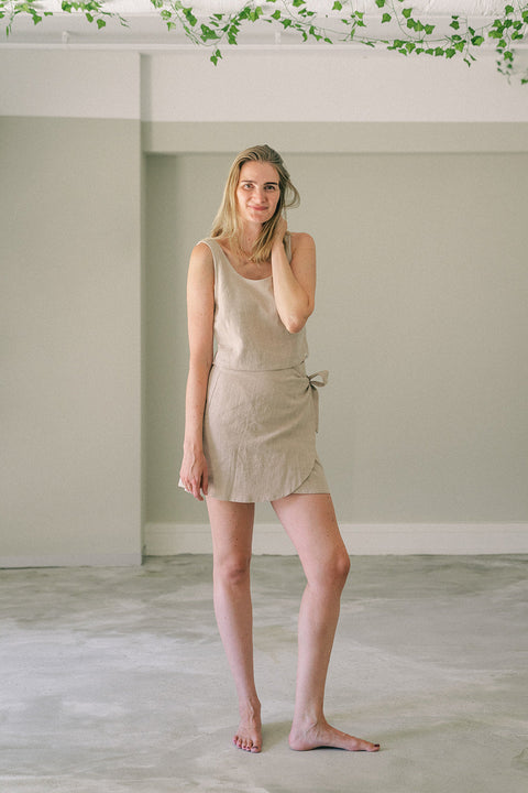 Beige skirt &amp; top
