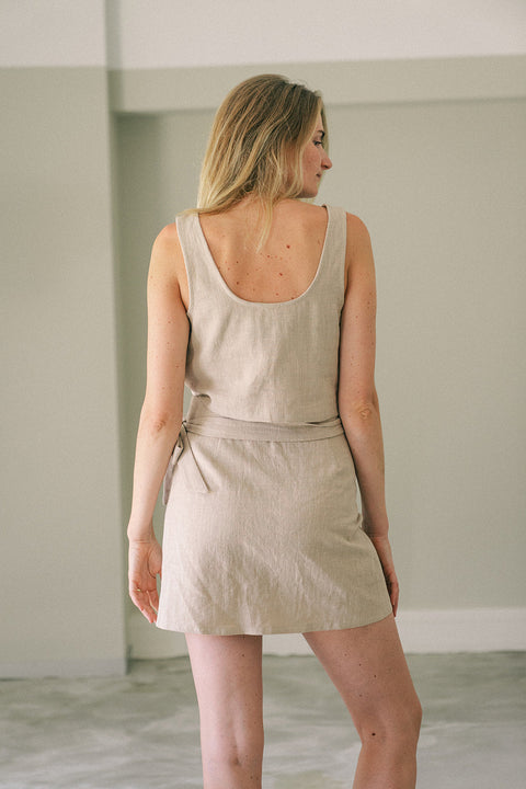 Beige skirt & top