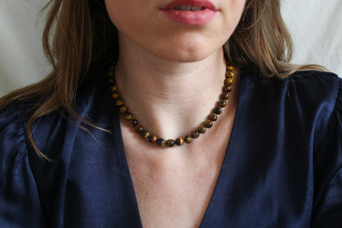 'Ella' Tijgeroog Ketting