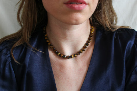 'Ella' Tijgeroog Ketting