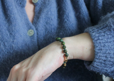 Afrikaanse turkoois armband 'Inès'