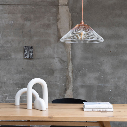 Duurzame upcycle Dutch stalen design HOOK'D zwart lamp gemaakt van gerecycle materialen - Tolhuijs