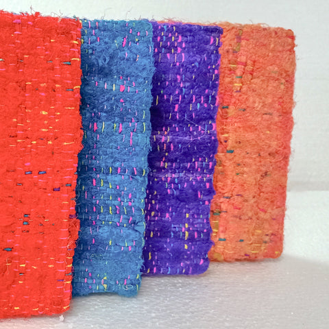 Handwoven Textured Hardcover Notebook – 5x7in Eco-Friendly Journal Fair Trade
