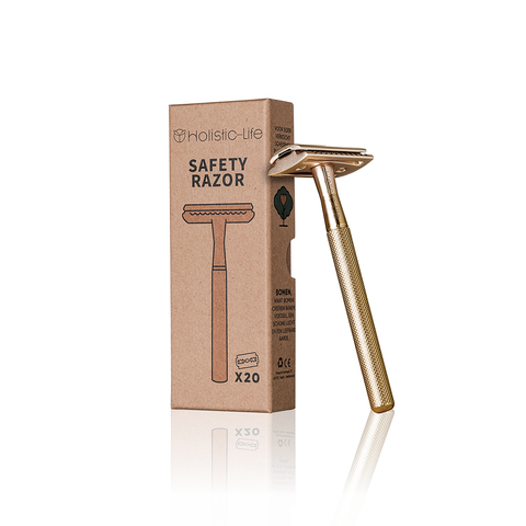 Plasticvrij scheermes voor dagelijks gebruik.