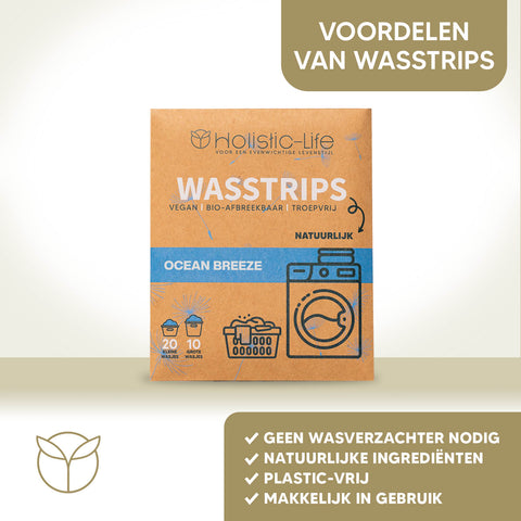 Wasstrips die overdosering van wasmiddel voorkomen.