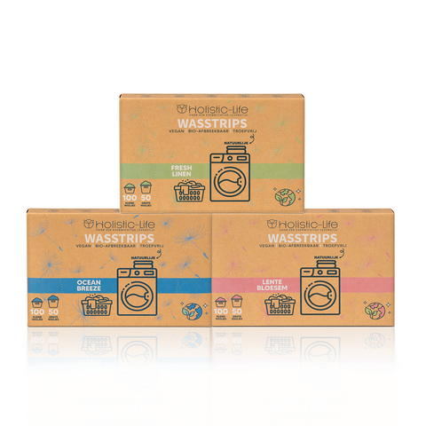 Wasstrips van Holistic-Life met frisse geur.