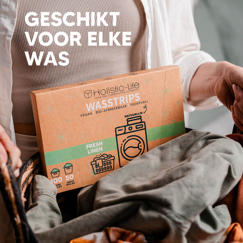 Wasstrips met krachtige geur voor een schone en frisse was, wasdoekjes.