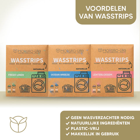 wasstrips proefpakket voordelen en geen wasverzachter nodig.