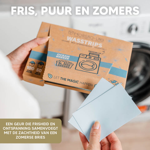 Wasstrips voor een schone omgeving zonder wasdoekjes of chemische stoffen.