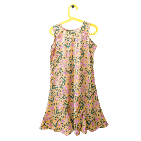 Beautiful block print cotton summer dresses for children