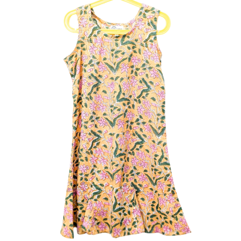 Beautiful block print cotton summer dresses for children