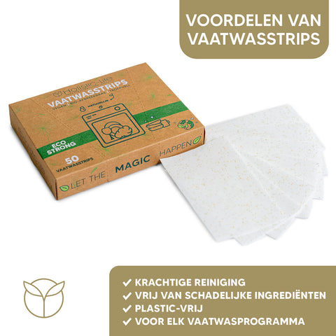 Zero waste afwasstrips, duurzame keuze voor een frisse vaat zonder plastic afval.