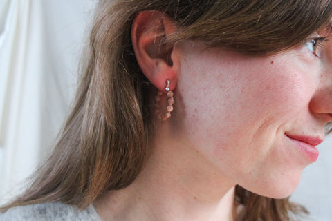 'Puck' Zonnesteen Oorbellen