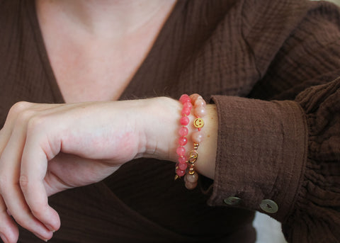 Chalcedoon armband 'Meva'